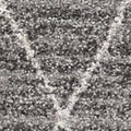 3' X 5' Gray And Ivory Geometric Area Rug