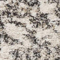 8' Ivory And Brown Floral Medallion Runner Rug