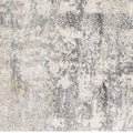 7' Gray And Tan Abstract Runner Rug