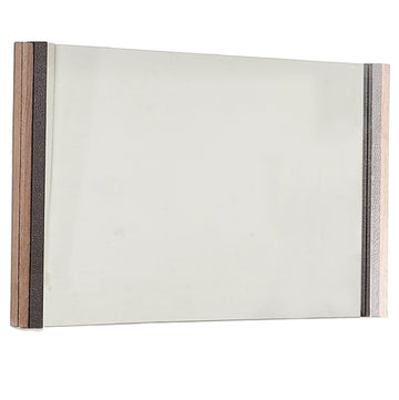 35" Natural Wood Framed Accent Mirror