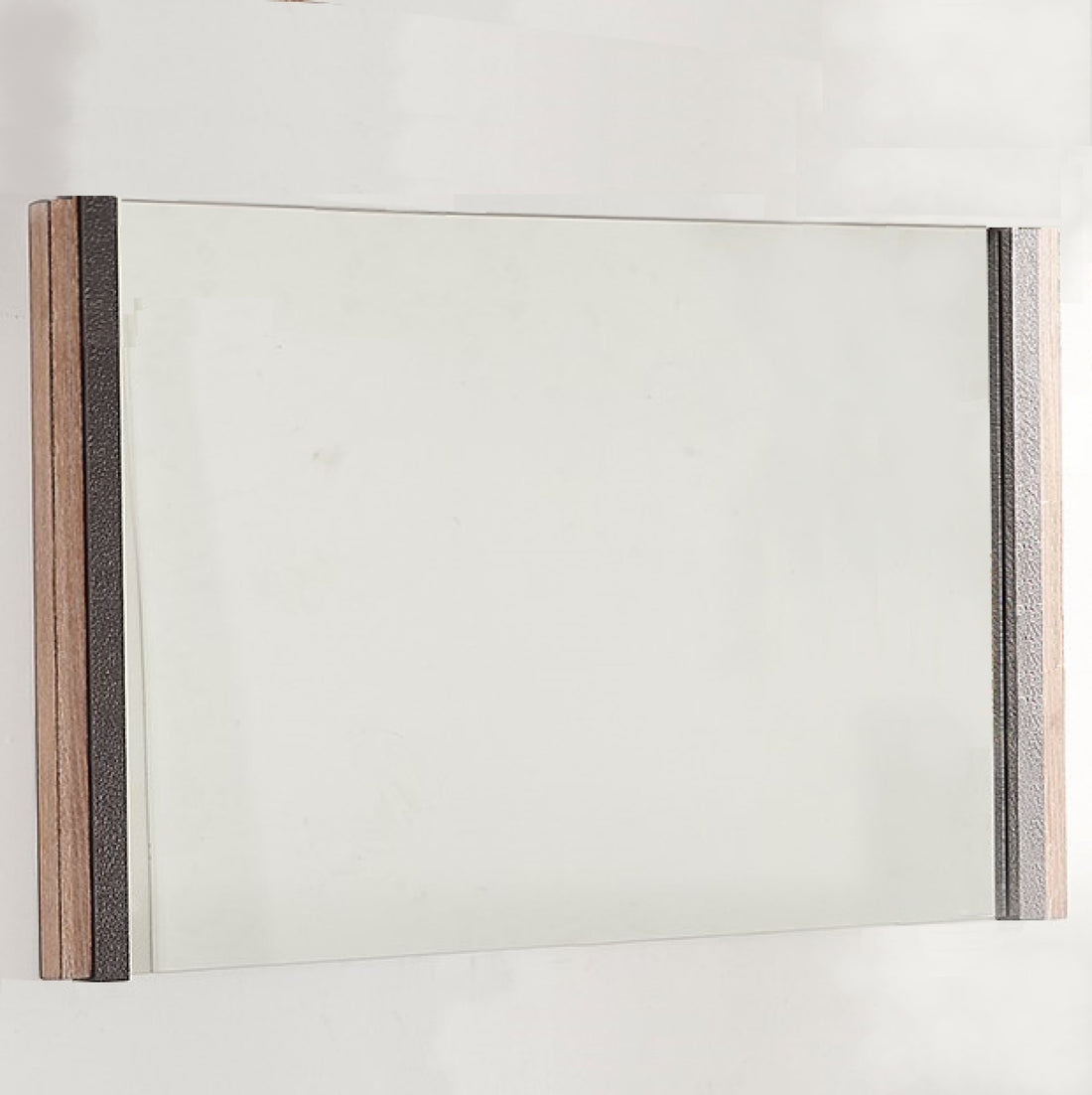 35" Natural Wood Framed Accent Mirror