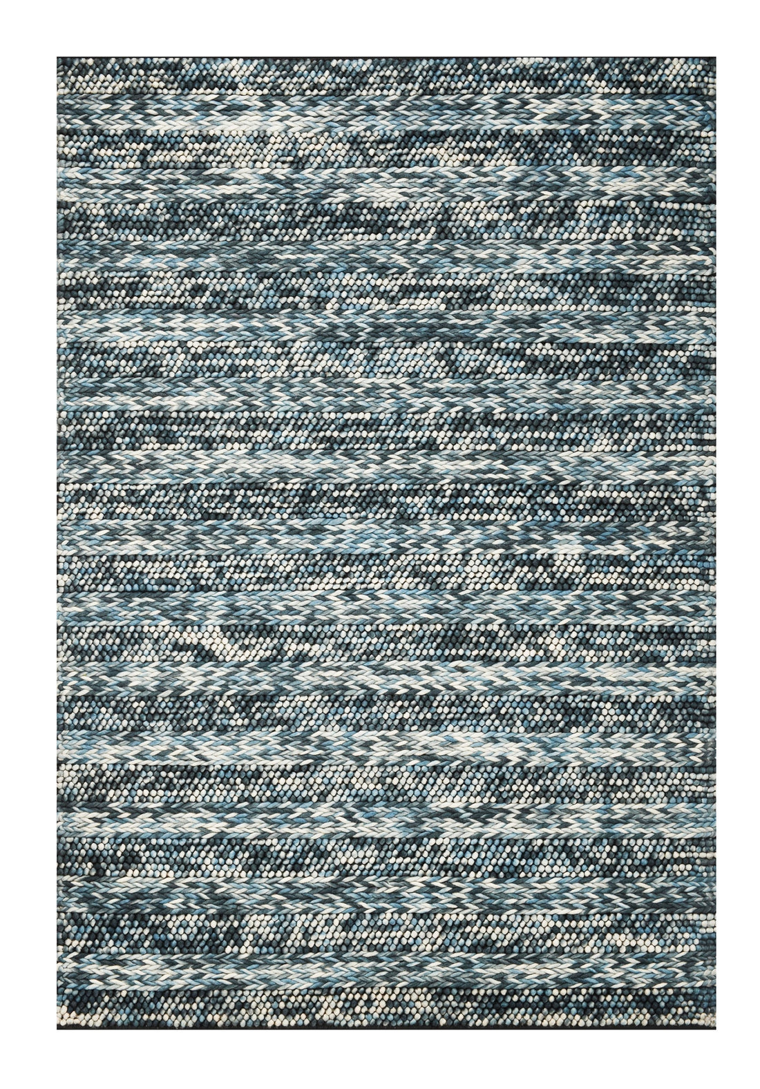 39 X 63 Blue Wool Rug