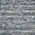 5' X 7' Ivory Blue And Gray Wool Striped Hand Woven Area Rug