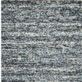 5' X 7' Ivory Blue And Gray Wool Striped Hand Woven Area Rug
