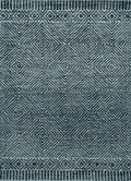 5' X 7' Gray And Black Wool Geometric Hand Tufted Area Rug