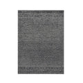 9' X 13' Gray And Black Wool Geometric Hand Tufted Area Rug