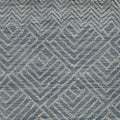 7' X 10' Denim Blue And Gray Wool Geometric Hand Tufted Area Rug