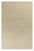 7' X 10' Tan and Ivory Wool Hand Woven Area Rug