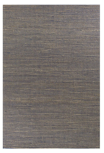 5' X 7' Blue Wool Abstract Hand Woven Area Rug