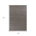 5' X 7' Blue Wool Abstract Hand Woven Area Rug