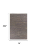 5' X 7' Blue Wool Abstract Hand Woven Area Rug