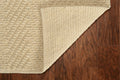 7' X 10' Ivory And Beige Jute Chevron Hand Woven Area Rug