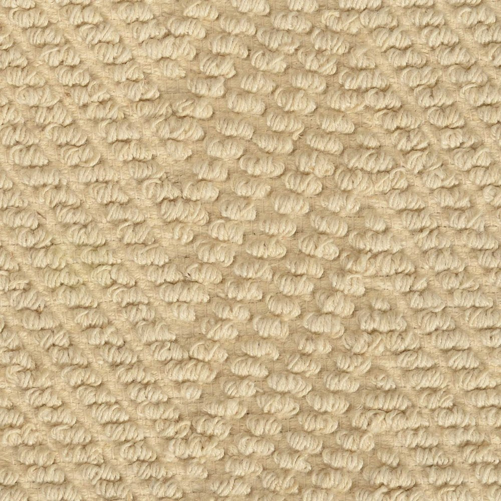 7' X 10' Ivory And Beige Jute Chevron Hand Woven Area Rug
