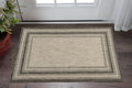 3' X 5' Grey Polypropylene Area Rug