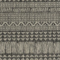 5' X 8' Charcoal And Gray Tribal Area Rug