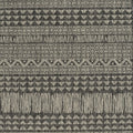 3' X 5' Charcoal And Gray Tribal Area Rug