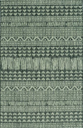 8' X 11' Charcoal Southwestern Indoor Outdoor Area Rug