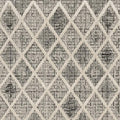 9' X 13' Cream And Charcoal Geometric Area Rug