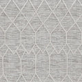 5' X 8' Gray and Ivory Abstract Area Rug