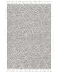 12' X 15' Gray and Ivory Geometric Area Rug