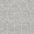 5' X 8' Gray and Ivory Abstract Area Rug