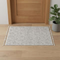 12' X 15' Gray and Ivory Geometric Area Rug