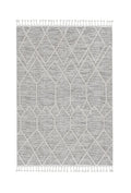 12' X 15' Gray and Ivory Geometric Area Rug