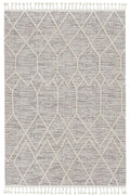 12' X 15' Gray and Ivory Geometric Area Rug