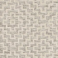 8' X 11' Gray and Ivory Geometric Area Rug