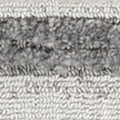 8' Gray And Ivory Abstract Runner Rug