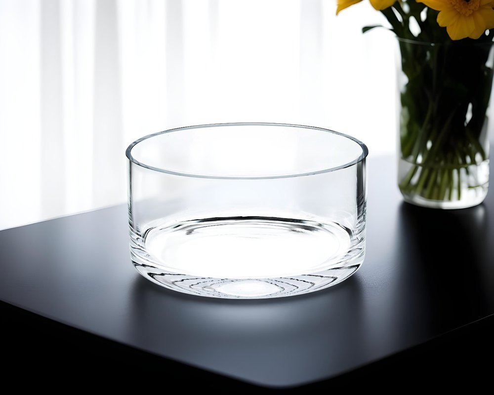 8" Lead Free Crystal Round Serving Bowl
