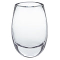 8" Clear Oval Crystal Glass Table Vase