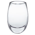 8" Clear Oval Crystal Glass Table Vase