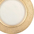 13" Clear And Gold Round Glass Handmade Charger Plate