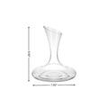 Clear Crystal Glass Convex Curve Shape Stemless Carafe