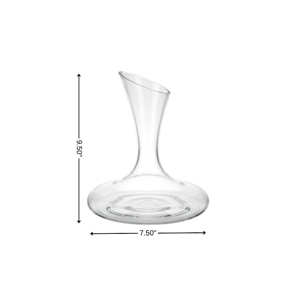 Clear Crystal Glass Convex Curve Shape Stemless Carafe