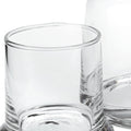 Set of Two Clear Crystal Glass Stemless Carafe And Drinking Glass