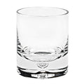 Set of Four Clear Mouth Blown Crystal Old Fashion Glasses