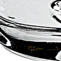 Set of Four Clear Mouth Blown Crystal Highball Glasses