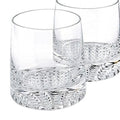 Set of Five Clear Crystal Straight Shape Stemless Decanter And Whiskey Glass