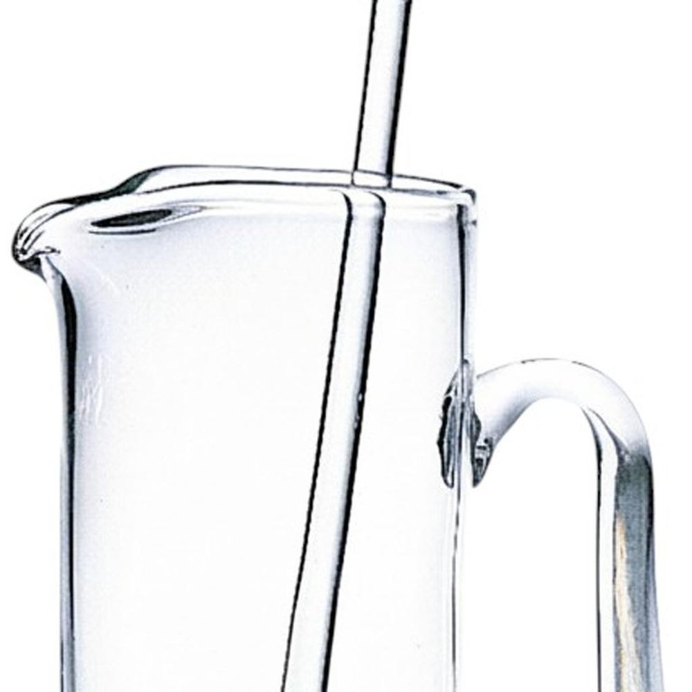 13" Clear Lead Free Crystal Martini Pitcher And Stirrer