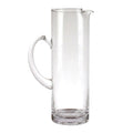 10" Clear Mouth Blown Lead Free Crystal Glass Pitcher