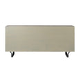 70" Light Brown Solid Wood Nine Drawer Sideboard