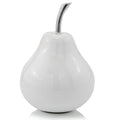 White Jumbo Pear Shaped Aluminum Accent Home Decor