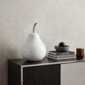 White Jumbo Pear Shaped Aluminum Accent Home Decor