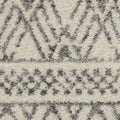 5' X 7' Gray And Ivory Geometric Area Rug