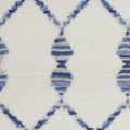 6' X 9' Ivory And Blue Geometric Area Rug