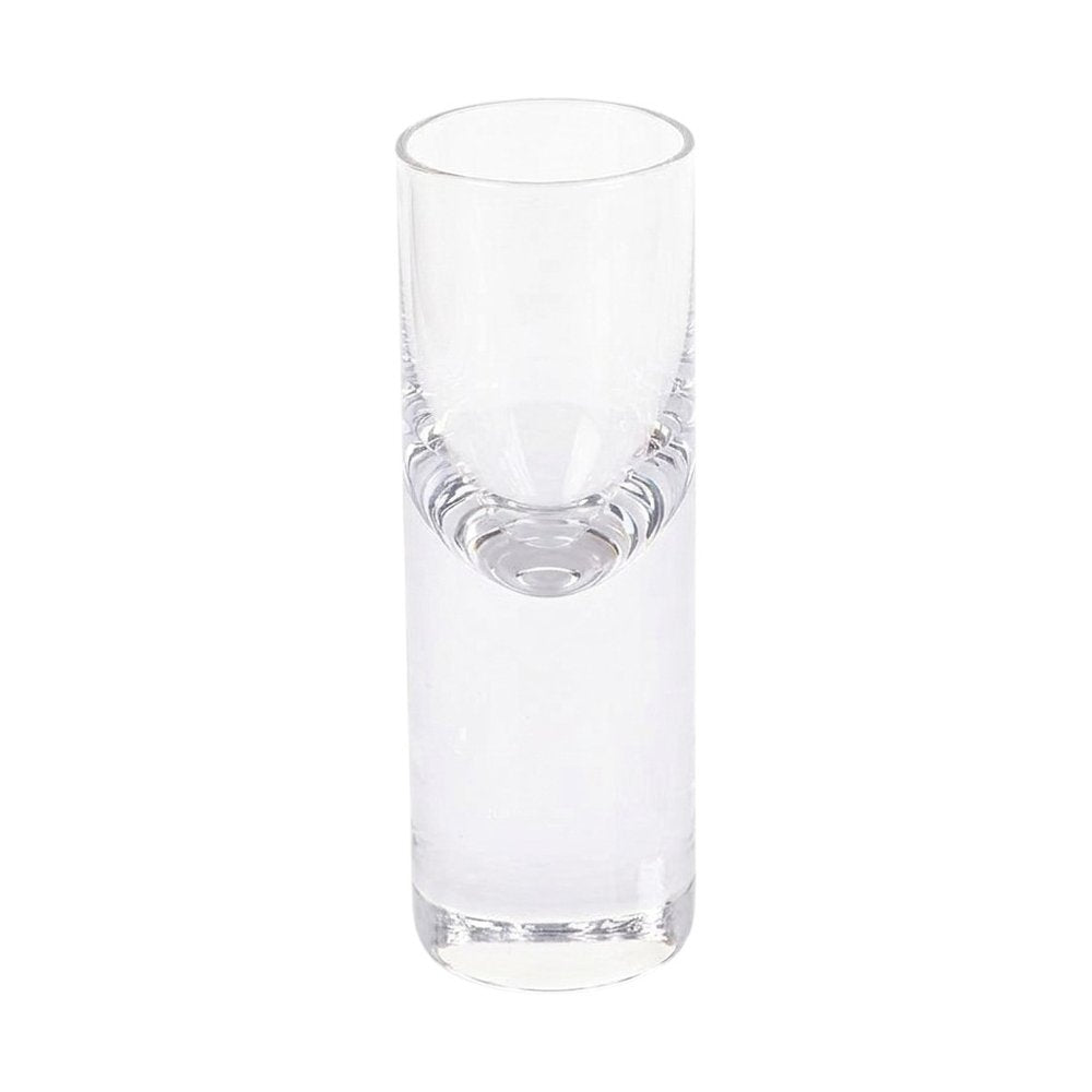 Set Of 2 Mouth Blown Crystal Long Shot Glasses