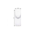 Set Of 2 Mouth Blown Crystal Long Shot Glasses