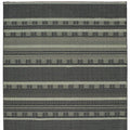 10' X 13' Black And Ivory Geometric Area Rug
